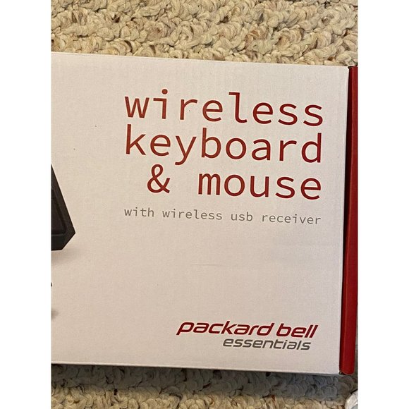 PACKARD BELL Essentials FULL-SIZE WIRELESS KEYBOARD & MOUSE COMBO PBKM1209BK - Picture 3 of 8